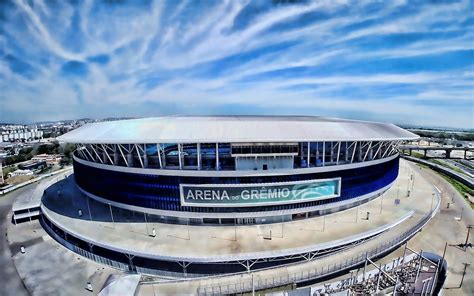 Gremio Stadium Hdr Aerial View Gremio Fc Soccer Soccer Specific