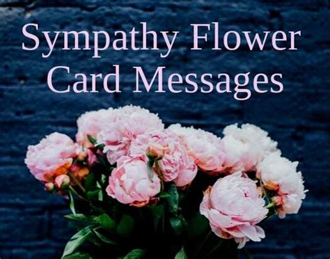 Sympathy Flower Messages Comforting Sayings And Poems Wishes