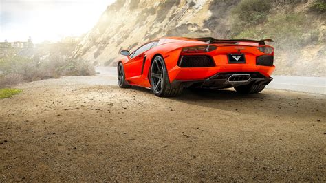 Fondos De Pantalla Vehículo La Carretera Lamborghini Aventador