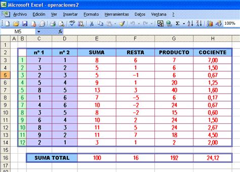 Hoja De Calculo Microsoft Excel B