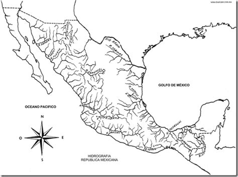 Map of mexico coloring pages are fun for children of all ages and are a great educational tool that helps children develop fine motor skills, creativity and color recognition! Map of the rivers of Mexico coloring pages | Coloring Pages