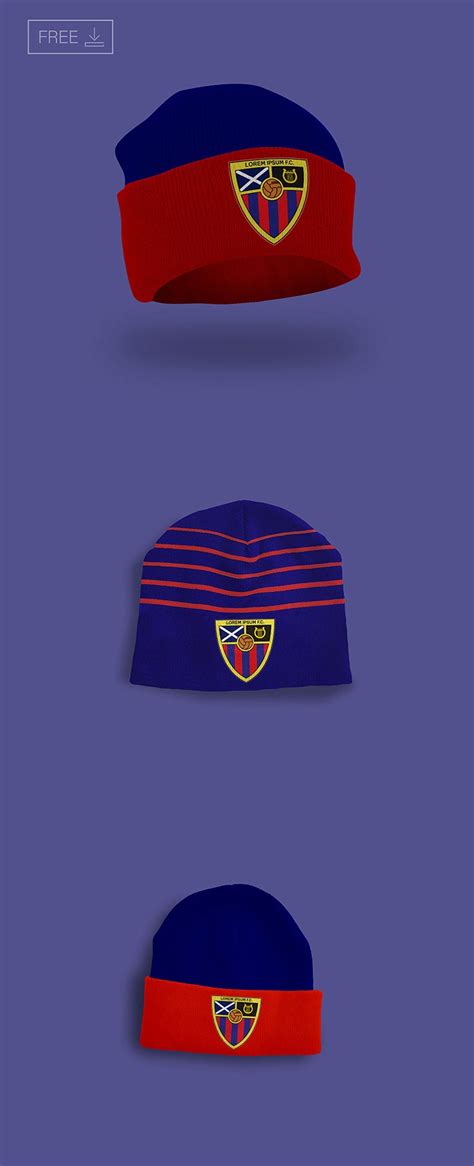 Download Free Sports Team Ski Hat Mockup PSD ~ Creativetacos