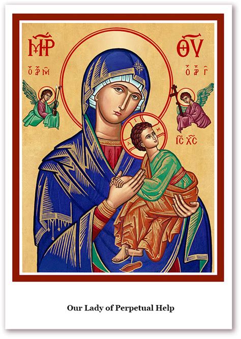 Holy Cards Our Lady Of Perpetual Help Holy Cards Monastery Icons
