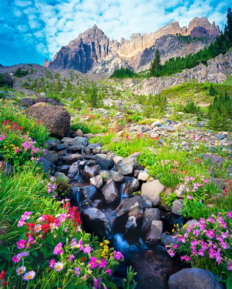 Mountain Stream Three Fingered Jack Mike Putnam Photography