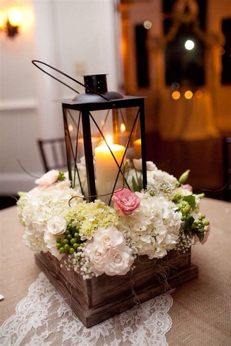 13 diy paper flowers for the nontraditional bride. Unique centerpiece with lantern | Wedding decorations ...