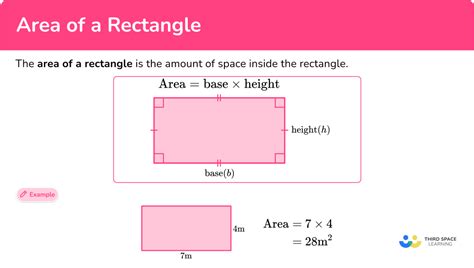 Area Of A Rectangle Math Steps Examples And Questions