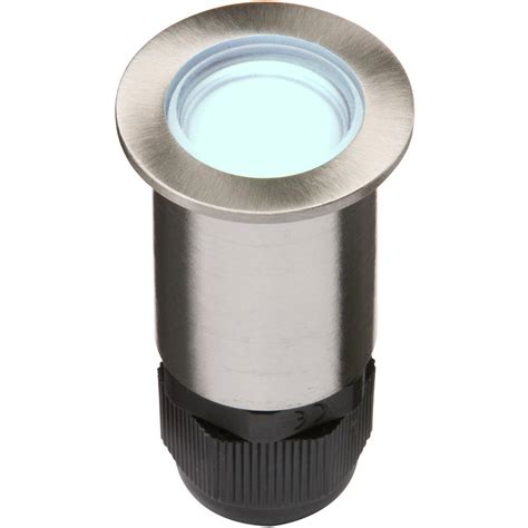 Knightsbridge 4ipb Small Stainless Steel Led Deck Light Blue