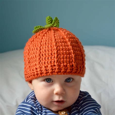 The Pumpkin Beanie Free Crochet Pumpkin Hat Pattern Hanjan Crochet