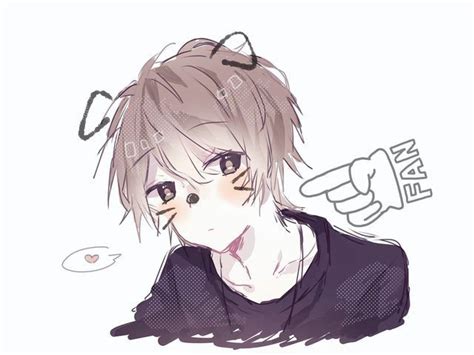 Maybe there's just something about the hair color that lends itself to the soft, feminine features of some of anime's most beautiful male specimens. Pin by Zero on Sum good art | Anime guys, Brown hair anime boy, Anime