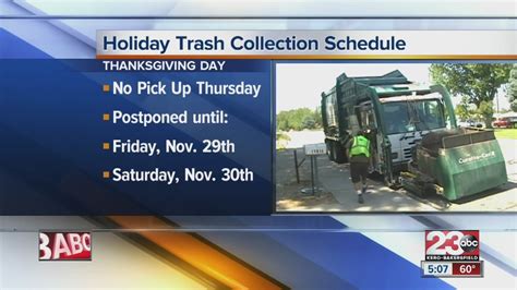 Holiday Trash Pickup Changes Schedules Youtube