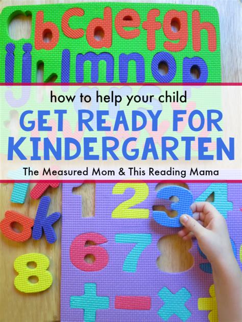 10 Ways To Help Your Child Get Ready For Kindergarten The Measured Mom