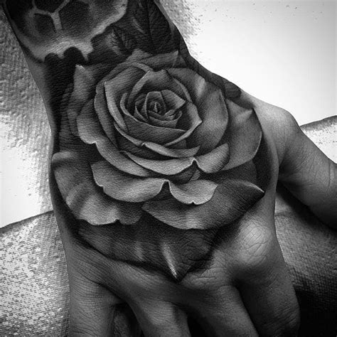 The shading is beautifully done and the rose looks as realistic as a black and grey rose can look. Beautiful Black and Gray Rose and Skull Tattoos by Bobby ...