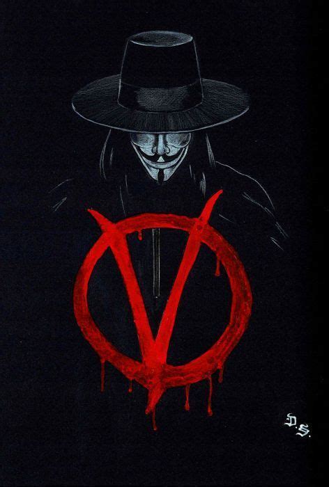 Diego Septiembre Original Drawing V For Vendetta Wb Drawing V