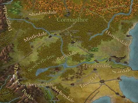 Dalelands Map V2 Fantasy Map Map Cartography