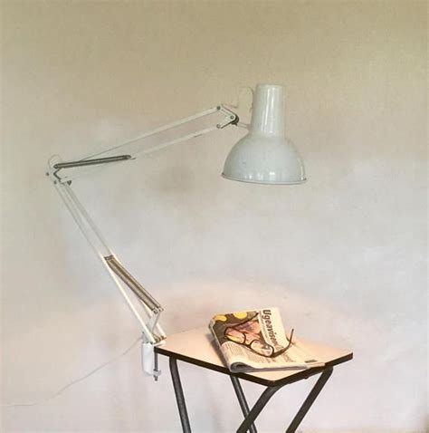 Enjoy free shipping on most stuff, even big stuff. 1960's Norwegian white Luxo L-1P architect lamp with desk ...