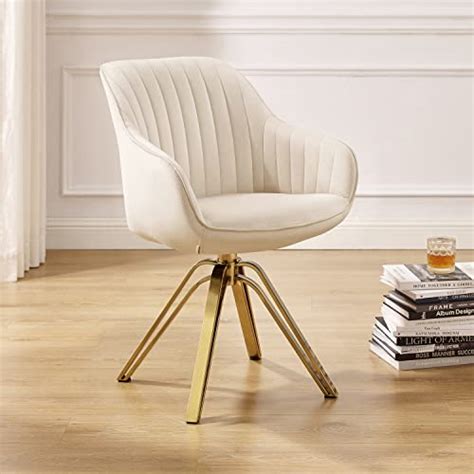 Transform Your Home Office With This Stunning White And Gold Desk Chair