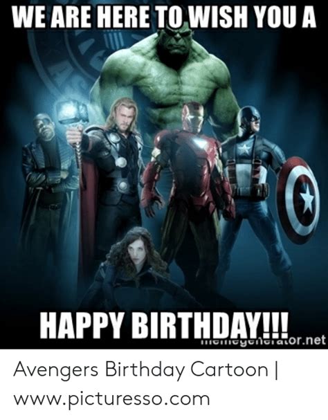 Happy Birthday Meme Avengers Captions Trend