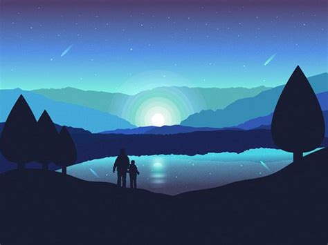 35 Scenic Landscape Illustrations With Vibrant Colors Blog