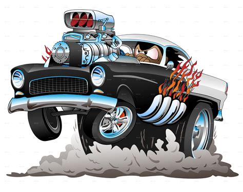 Old Car Cartoon Vector Illustration Car Cartoon Cartoon Posters Hot