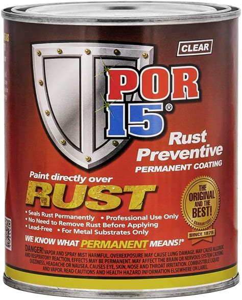 Por 15 45108 Clear Rust Preventive Coating 1 Pint Automotive Care