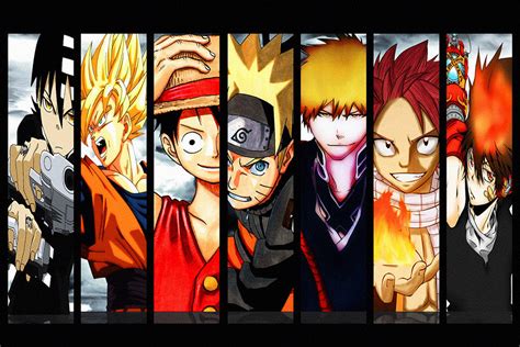 Naruto One Piece Dragon Ball Z Anime Poster My Hot Posters