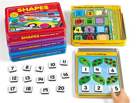 Magnetic Math Activity Tins Complete Set At Lakeshore Learning