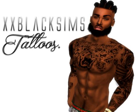 Sims 4 Cc Black — Xxblacksims Messy Curly Bun Urban Tattoos For