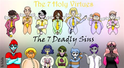 The 7 Holy Virtues And The 7 Deadly Sins By Xosogo On Deviantart