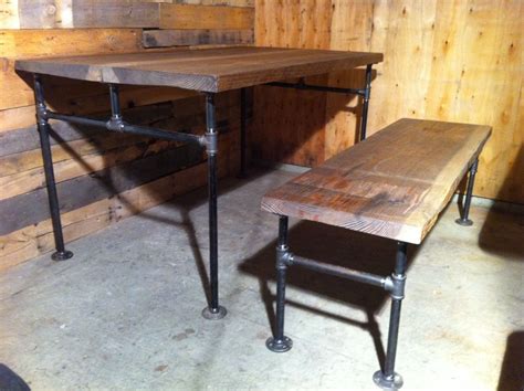 Custom Made Industrial Cast Iron Pipe Douglas Fir Dining Table By Jands