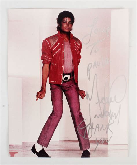 Michael Jackson Signed X Photo Jsa Full Loa Memorabilia Expert