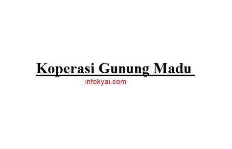 Temukan lowongan kerja koperasi yang anda cari di bawah ini. Lowongan Kerja Koperasi Gunung Madu (KGM) Terbaru - Berita ...