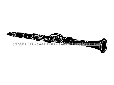 Clarinet Svg Clarinet Clipart Clarinet Files For Cricut Clarinet Cut