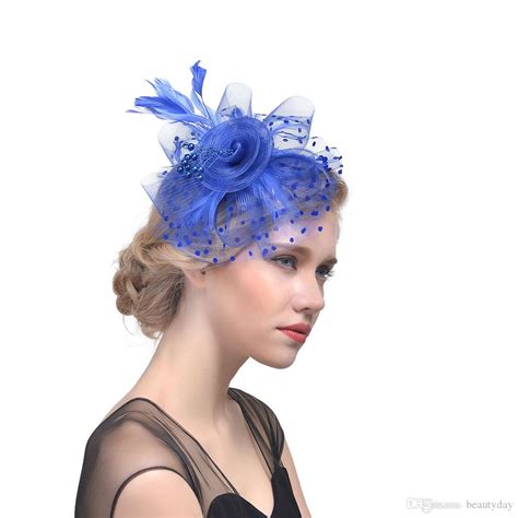 Bridal Hats Feather Fascinator Hair Bridal Birdcage Veil