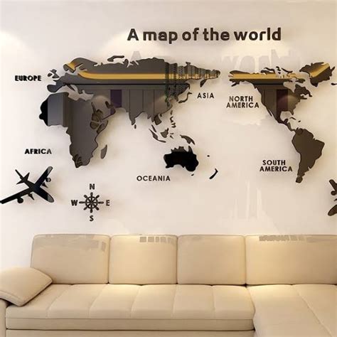 Desain Peta Dunia Bisa Digunakan Untuk Hiasan Dinding Maroofbar Com