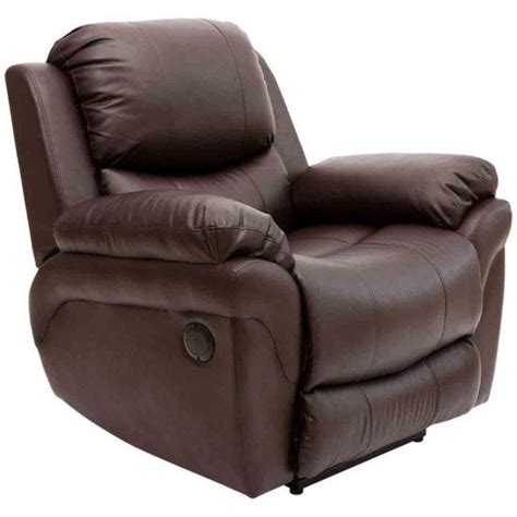 Madison Automatic Leather Recliner Chair Brown Robert Dyas