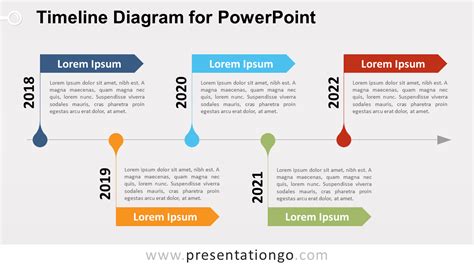 Simple Timeline Powerpoint Diagram Presentationgo Riset