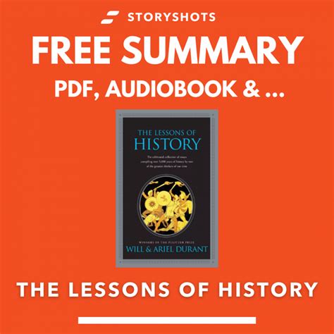 Analysis And Summary Of Lessons Of History By Will Durant And Ariel
