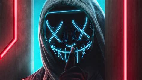 Ssh Mask Glowing Boy 4k Hd Artist 4k Wallpapers Images Backgrounds