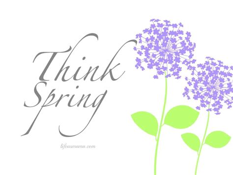 Think Spring Printable