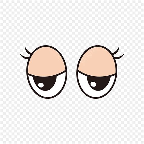 Cartoon Animal Sleepy Eyes Vector Material Eyes Clipart Anime Eyes
