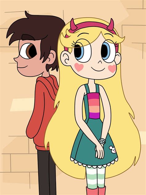Marco Diaz And Star Butterfly Stand Back To Back By Deaf Machbot On
