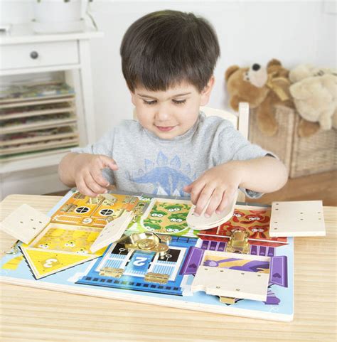 Wooden Latches Board Melissa And Doug Mnd3785 Educational Resources