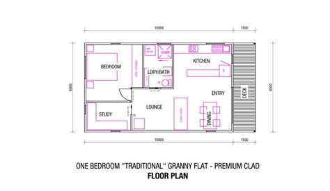 Floor Plans Granny Flats Sydney Brisbane One Bedroom Flat JHMRad 30471