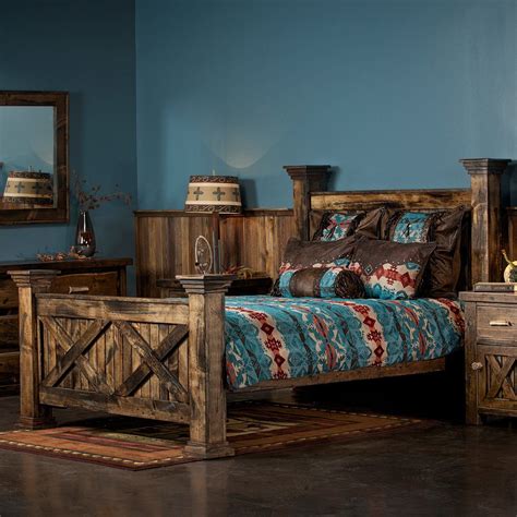 Rustic Barn Door Bed | Rustic bedroom furniture, Rustic furniture design, Rustic bedroom