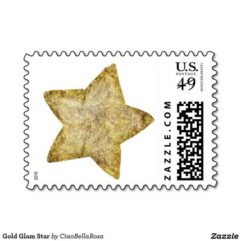 Gold Glam Star Gold Glam Glam Self Inking Stamps