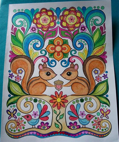 from thaneeya mcardle s book happy campers this whole coloring book is adorable colored this