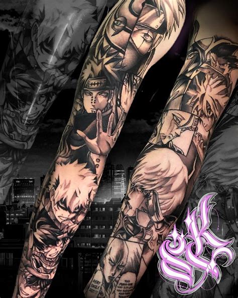 Top 66 Anime Tattoos Sleeve Super Hot Ineteachers