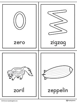So, if your name starts with z or you would like to share a picture of the word z, then you need to visit our website. Letter Z Words and Pictures Printable Cards: Zero, Zigzag, Zoril ...