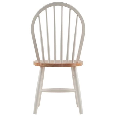 Winsome Wood Set Of 2 Windsor Dining Side Chair Wood Frame At