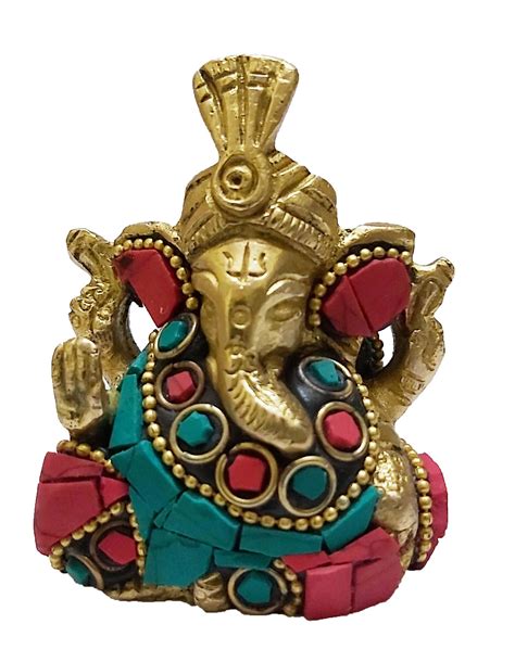 Buy Parijat Handicraft Brass Metal Lord Ganesha Ganpati Religious Metal